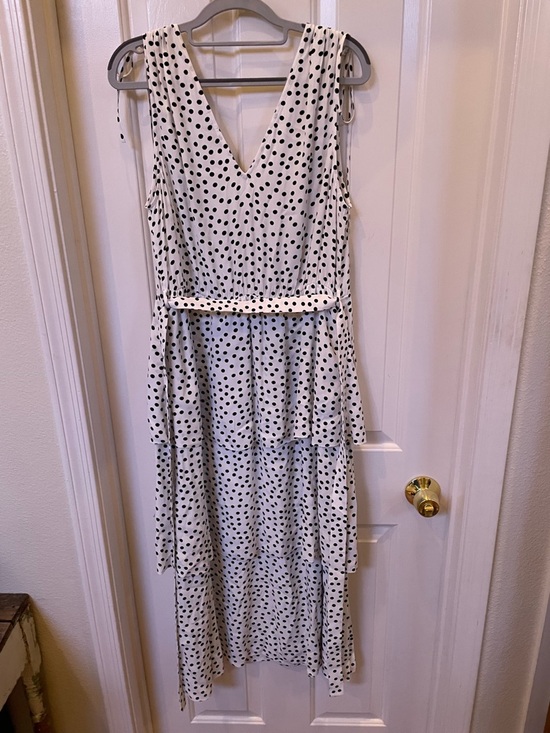 & Other Stories V-neck Chiffon Midi Dress Size 12 (Paris Atelier) - Picture 9 of 15